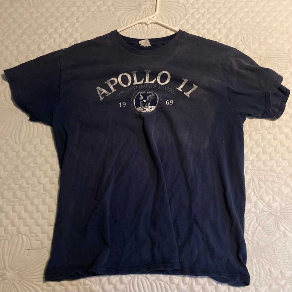 Vintage Apollo 11 “One Giant Leap For Mankind” Navy Blue T-shirt